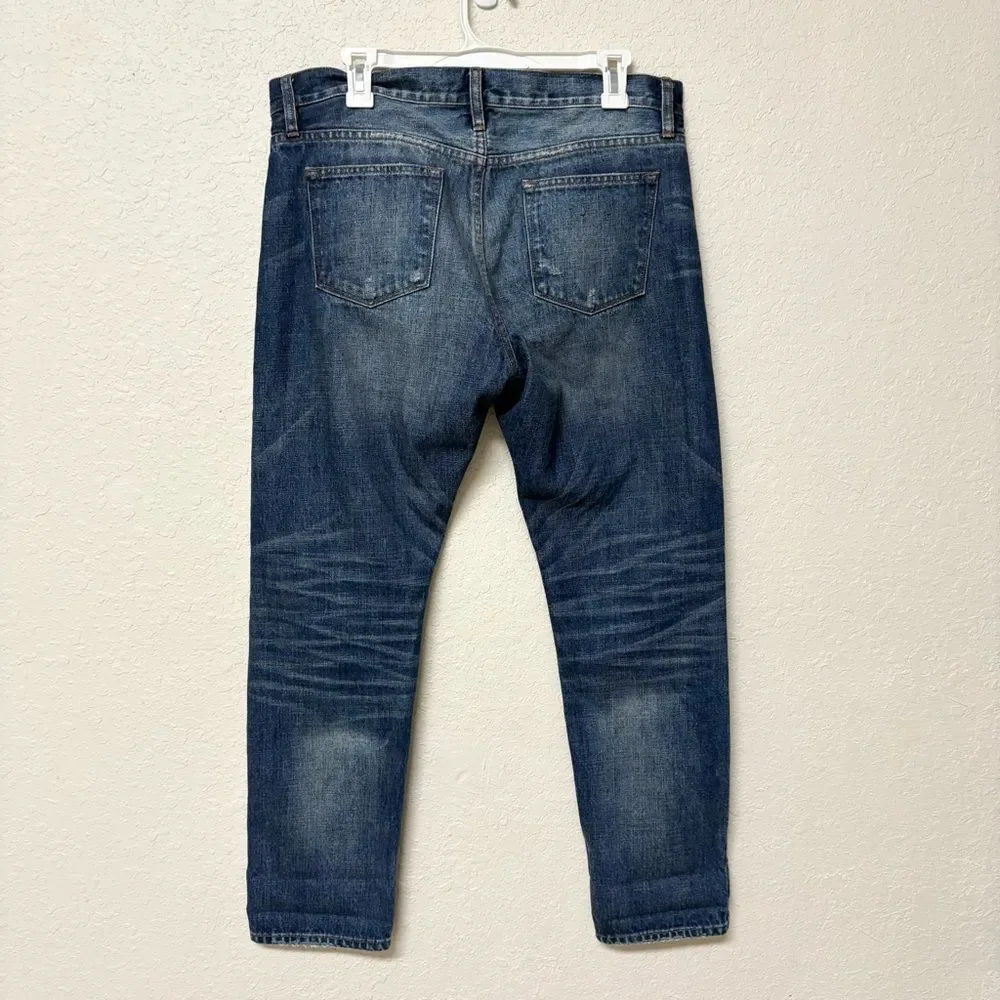 J. Crew Slim Broken In Boyfriend Distressed Women's Jeans Sz 29 100% Cotton